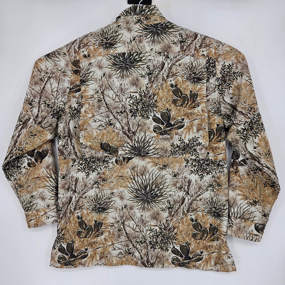 Gameguard Shirt Mens Large Cactus Camouflage Fishing Short Sleeve Outdoor View 3
